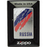 Зажигалка ZIPPO 207 RUSSIA FLAG