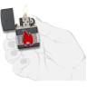 Зажигалка ZIPPO CLASSIC RED VINTAGE WRAP